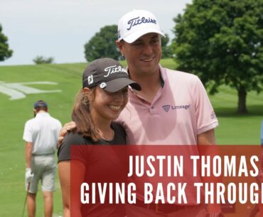 PGA TOUR winner Justin Thomas shares why he gives back with the AJGA
