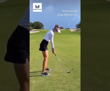 Golfer Nelly  Korda, #golfswing Full speed and slow motion