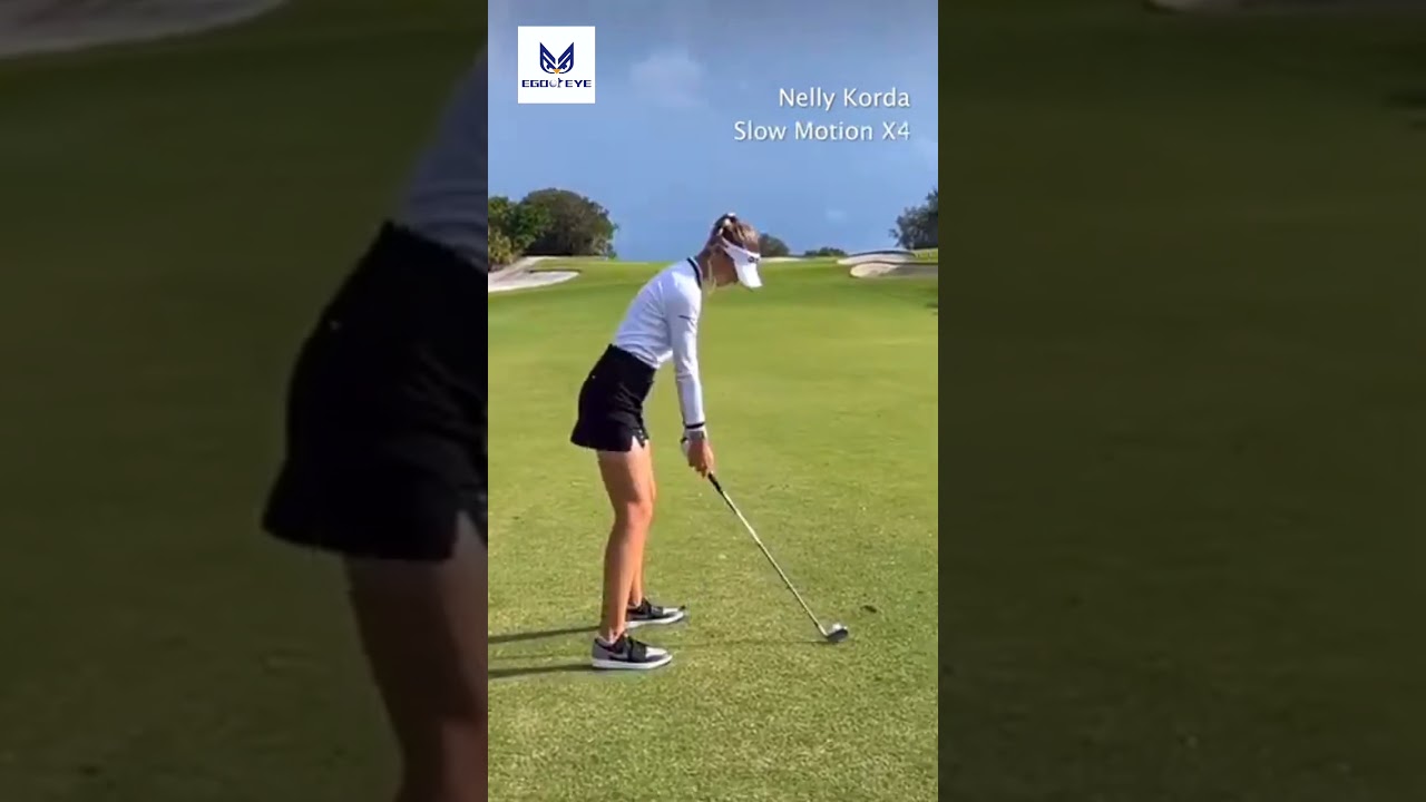 Golfer Nelly Korda, #golfswing Full speed and slow motion Golfer Nelly Korda, #golfswing Full speed and slow motion