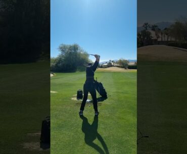 LPGA SUNGHYUN PARK REARVIEW GOLFSWING SLOWMOTION