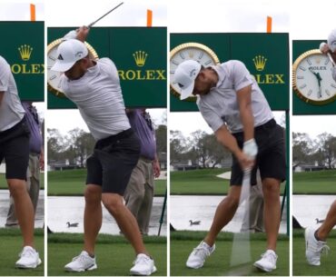Xander Schauffele Iron Swing and Super Slowmotion