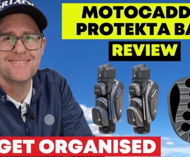 Get Organised - Motocaddy Protekta Golf Cart Bag - Waterproof and Stunning organiser top.