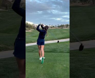 SMOOTH TEMPO GIRL #golf #golfgirl #golfswing #golfshot #driver