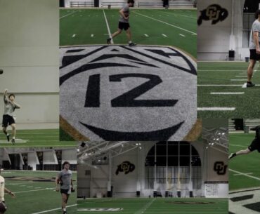 Punt, Pass, Kick COMPETITION with COACH PRIMES CU BUFFS FOOTBALL PLAYERS