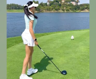 모델포스 뿜뿜한 KLPGA 프로 장원주 미녀골퍼의 퍼펙트한 골프스윙!