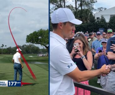 Jordan Spieth gets RIDICULOUS bounce off fan, makes eagle to make cut