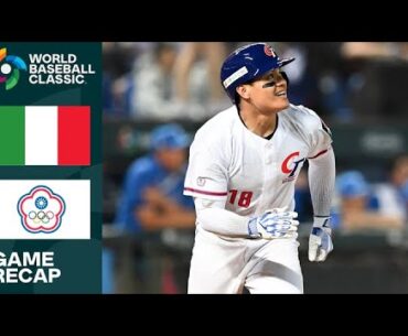 Italy vs. Chinese Taipei Game Highlights | 2023 World Baseball Classic