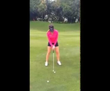 Sandra Gal Golf Swing 2014