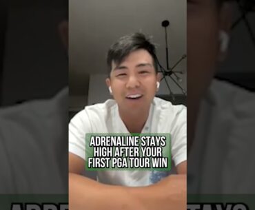 Kurt Kitayama couldn’t sleep because of the adrenaline after his first PGA Tour win. #golf #pgatour