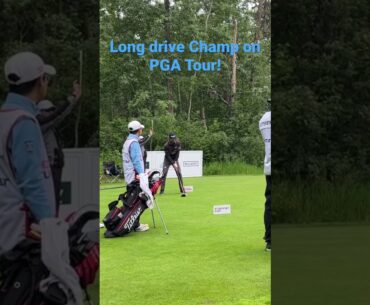 World long drive champ on the PGA Tour Canada. Jamie Sadlowski ripping it on the golf course.