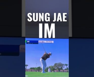 Sung Jae IM the machine set it early | on Plane fully hinged short precise & Pure #kpga #golf #spin