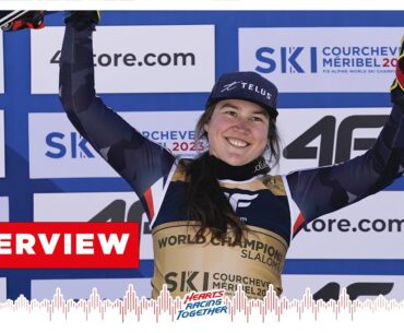 🥇 Laurence ST-GERMAIN | "I push, I push! It's fantastic" | 2023 FIS World Alpine Ski Championships