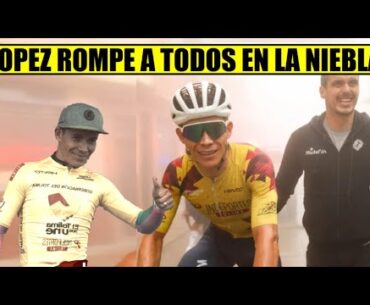 SUPERMAN Lopez BRUTAL TRIUNFO EN LA NIEBLA ETAPA y LIDERATO RESUMEN 4 ETAPA VUELTA al TOLIMA 2023