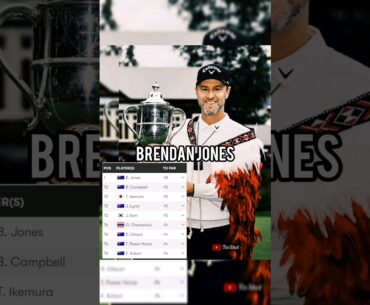 Brendan Jones Wins New Zealand Open 2023#newzealand