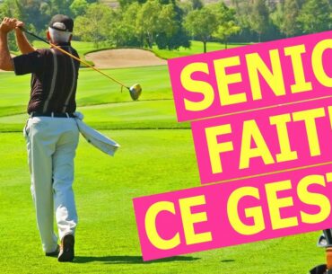Swing senior au golf - Plus haut = plus long