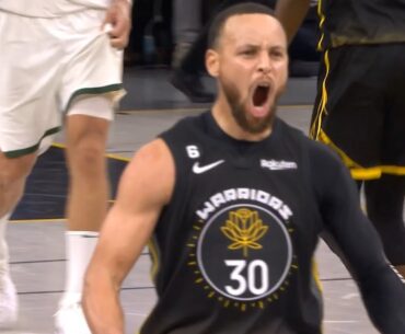 Stephen Curry hits clutch 3 then blocks Jrue Holiday to force OT vs Bucks