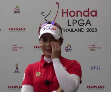 Moriya Jutanugarn Day 1 Thursday Flash Interview 2023 Honda LPGA Thailand