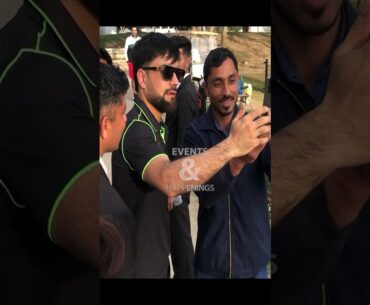 Rashid Khan ki Fans kay Sath Shrarty