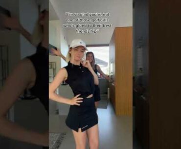 2 for 1 #golf #shorts #golfsisters #golfing #golfgirls #golfbestie #golfer #golfgirl