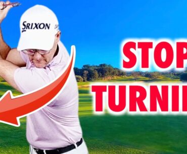 Don't turn your shoulders in the golf swing