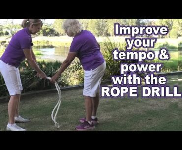 Improve your golf power, tempo and timing with our easy ROPE DRILL