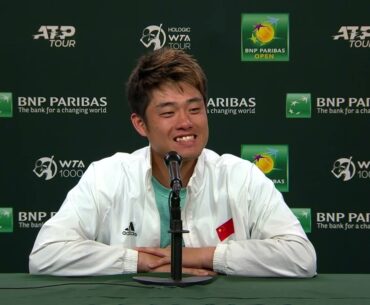 Wu Yibing Press Conference Following 1st Round Win 2023 BNP Paribas Open