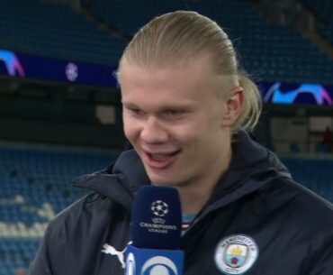 Erling Haaland jokes with Thierry Henry and talks making Champions League history | UCL on CBS