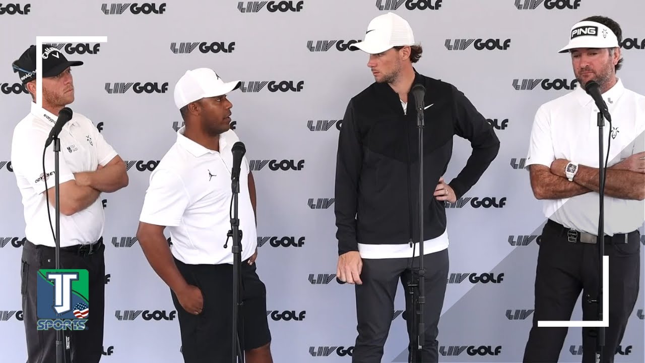 Bubba Watson, Talo Gooch, Harold Varner III, and Thomas Pieters TALK LIV Golf Bubba Watson, Talo Gooch, Harold Varner III, and Thomas Pieters TALK LIV Golf