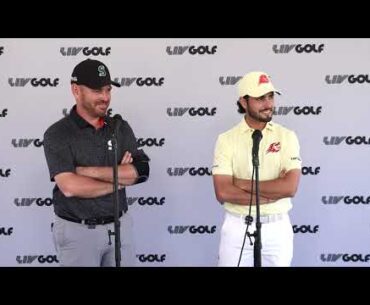 Louis Oosthuizen & Abraham Ancer Friday Flash Interview 2023 LIV Golf Tucson · Round 1