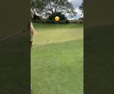 Here’s one way to hit a golf pitch shot!