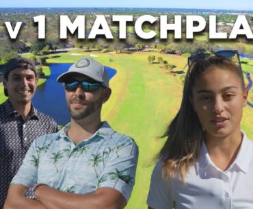 I Challenged 2 RANDOM People to a Golf Match for MONEY - 2v1 Scramble