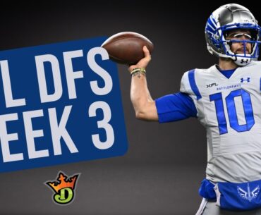 XFL DFS Week 3 Picks