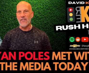 REKAP Rush Hour 🚗  Ryan Poles met with the media today