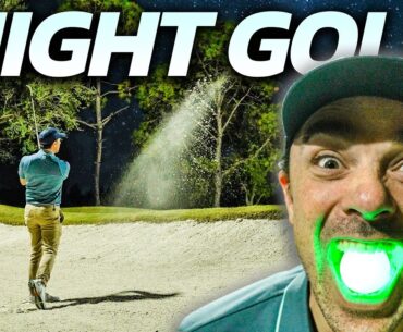 Wild Night Golf Match with a TWIST [GLOW BALLS!]