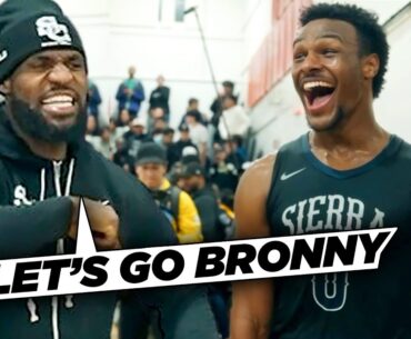Bronny James GETS REVENGE & LeBron LOSES HIS MIND!! Sierra Canyon vs Bishop Montgomery!