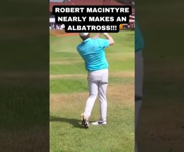 robert macintyre nealry makes albatross