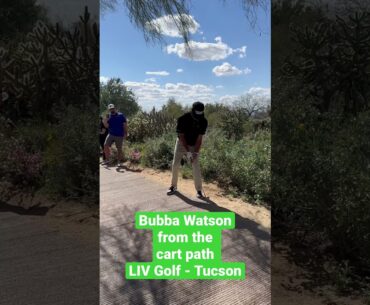 Bubba Watson from the cart path #livgolf