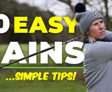 10 *EASY* WAYS TO GET BETTER AT GOLF! | HowDidiDo Academy