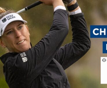 Chiara Noja battles the conditions and shoots a 71 (-1) to sit in second place ahead of the weekend