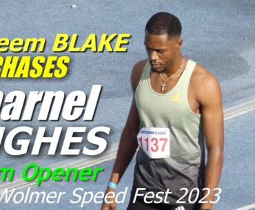 Slick Zharnel HUGHES Vs Ackeem BLAKE Vs Tyquendo TRACEY | MEN 200m | John Wolmer Speed Fest 2023