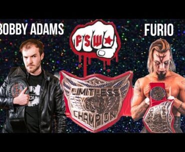 FALLING STARR WRESTLING LIVE IN WATLINGTON 12/3/23 LIMITLESS TITLE MATCH. Bobby Adams Vs Furio (c)