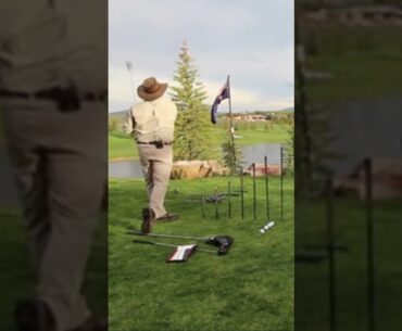 The high tee golf trick shot by Craig Hocknull, PGA, golf, professional. #golf #pga #remix