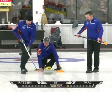 2023 USA Curling Club Nationals - Draw 9 Men - Rittgers vs Ward