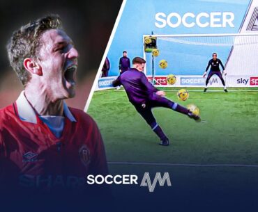 SHARPE SHOOTING! 🎯 | Lee Sharpe vs Jimmy Bullard vs Harry Cain vs Mollie Kmita ⚽