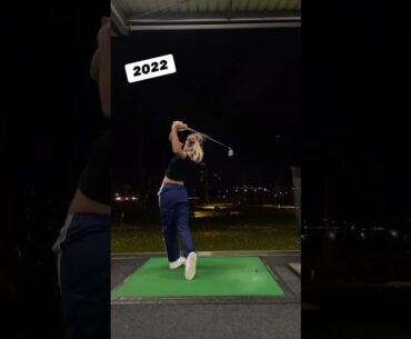 My 3 year swing transformation..✨✨ #golf #shorts #golfgirl #golfswing #golfshot