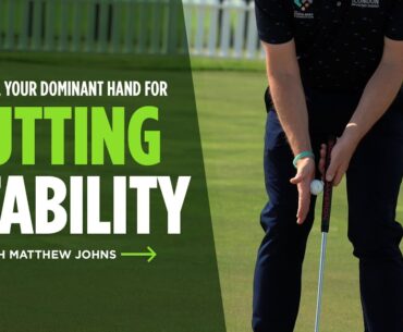 Control your dominant hand for more putting stability 👋