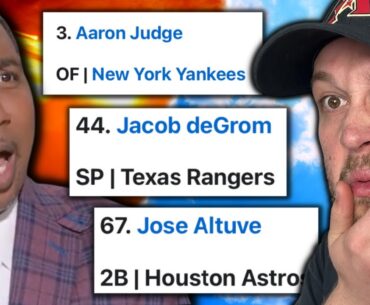 ESPN's Top 100 MLB Players in 2023 is AWFUL