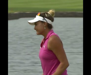 Lexi Thompson equals course record 63 (-9) at Royal Greens with a birdie on the last