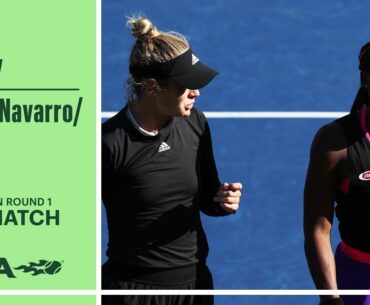 Gauff/McNally vs. Suarez Navarro/Errani Full Match | 2021 US Open Round 1