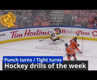 Hockey drills of the week / Punch turns / Tight turns/ shootings / turns /